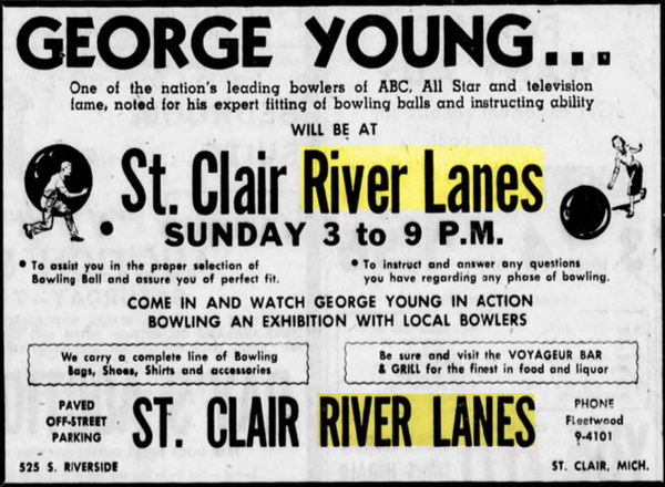 Voyageur Restaurant and Bowling Alley - October 1958